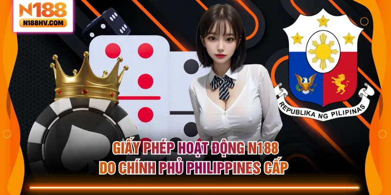Giấy phép hoạt động N188 do chính phủ Philippines cấp 